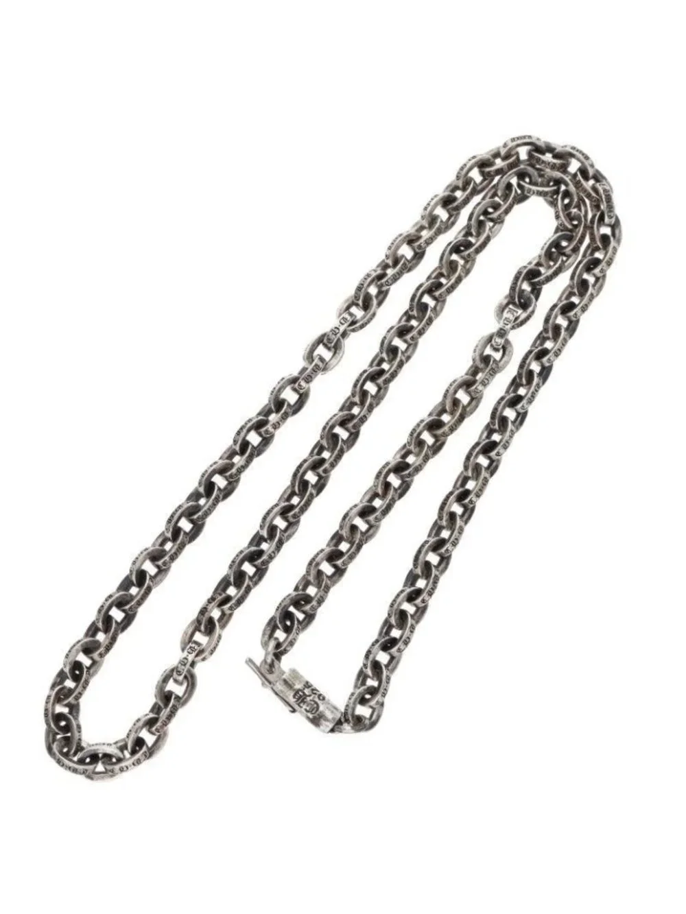 Chrome Hearts Paper Chain 16 Silver Necklace
